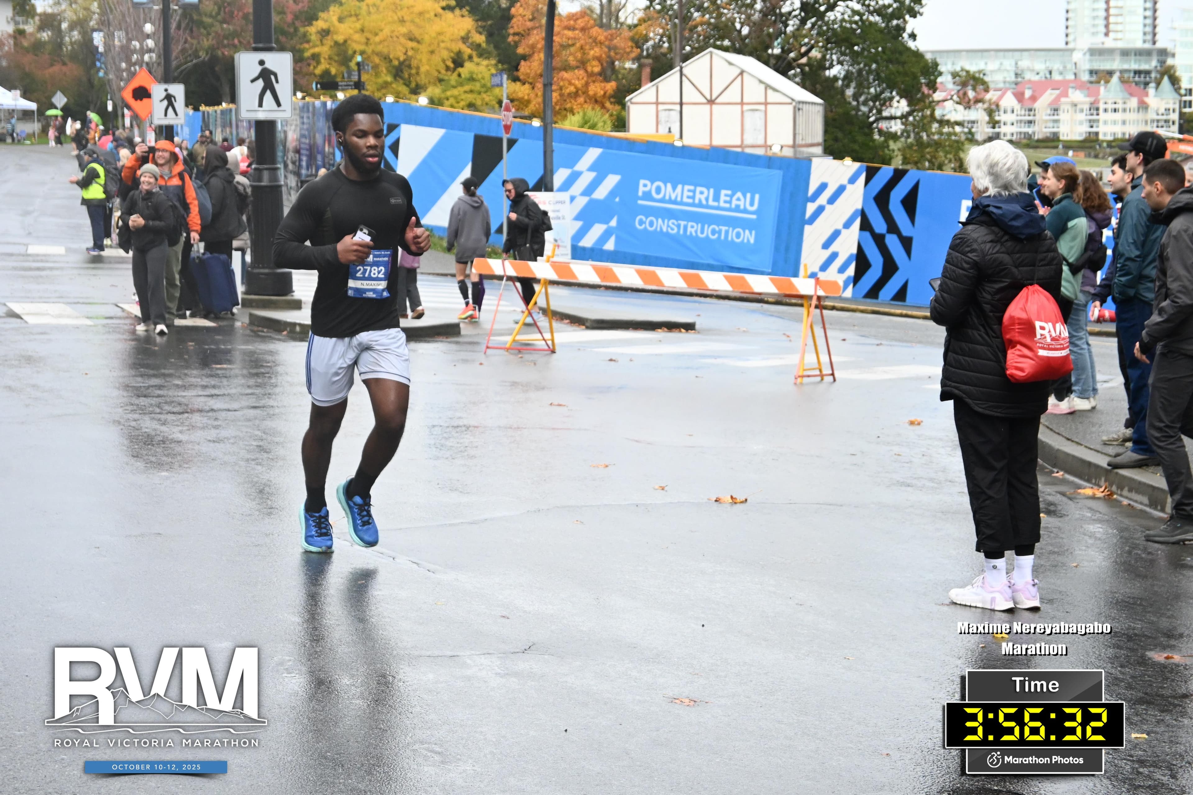 Maxime running a marathon